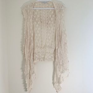 Plus size boho tank cardigan